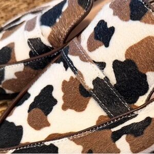 Cow Print Loafers / Mules